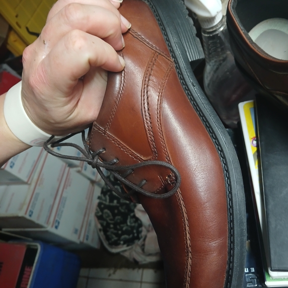Rockport Brown Leather Lace-Up Oxfords for Men main image 6